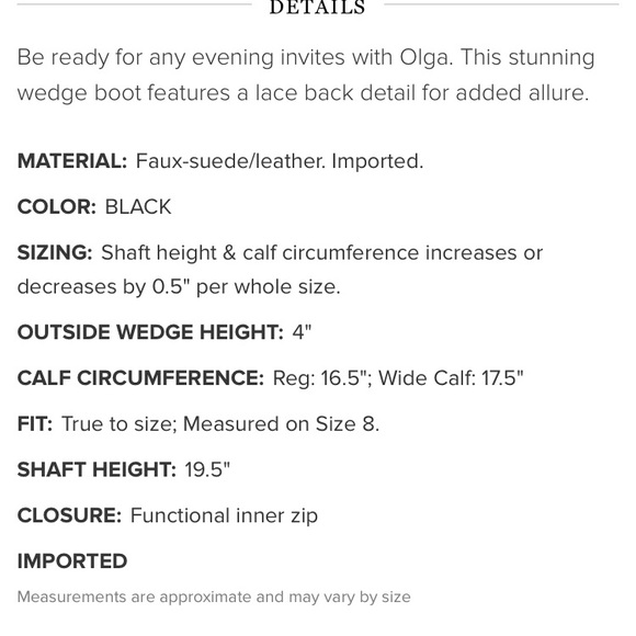 New extended calf boots in Gray! Never worn. - Picture 3 of 4